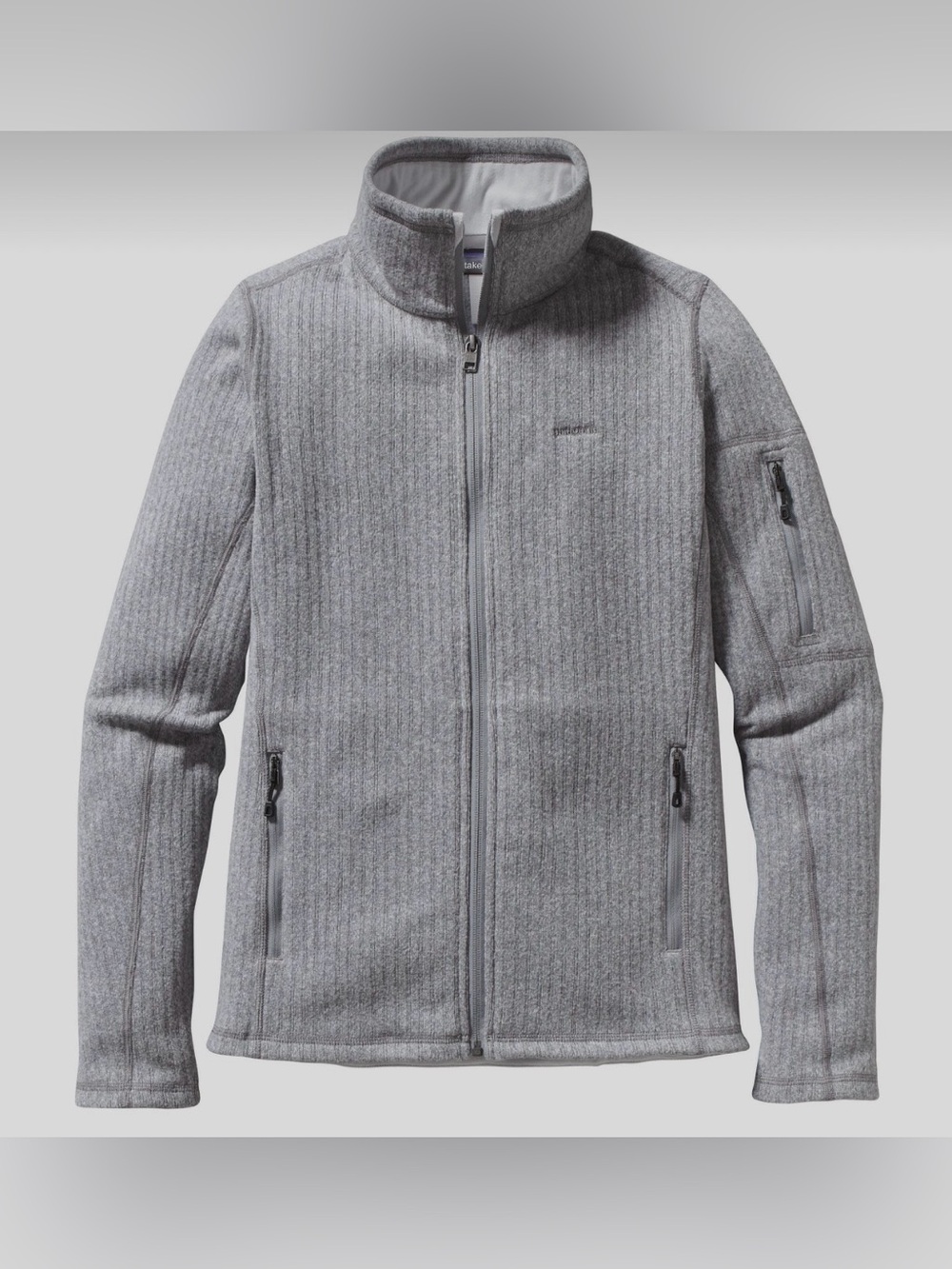 Patagonia Cables Women's Gray Full-Zip Fleece Jacket Size M EUC